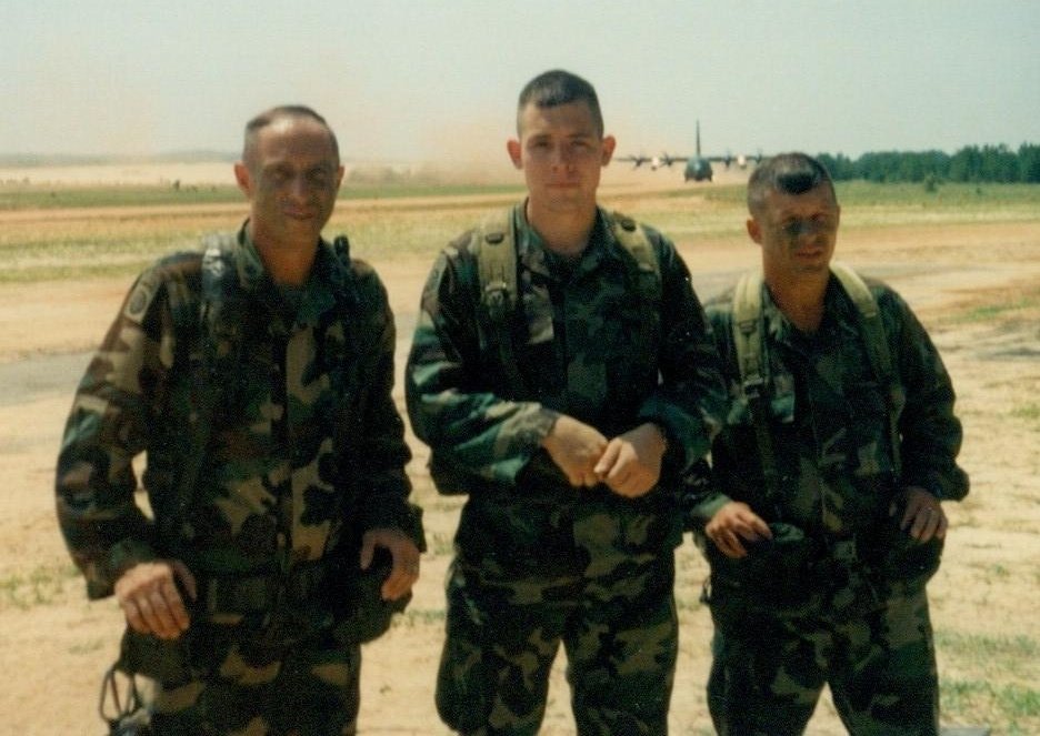 Ed Mooers at Sicily Drop Zone, Fort Bragg, North Carolina