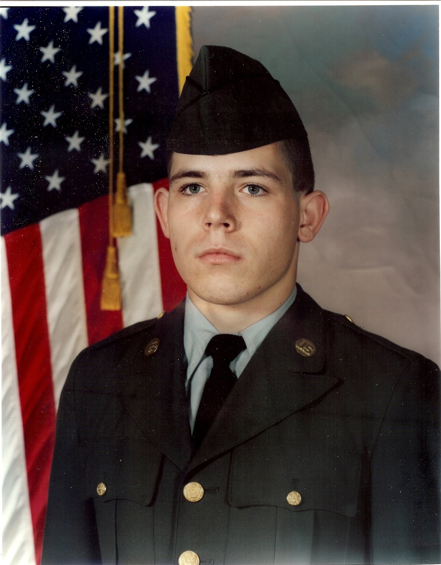 Ed Mooers in his first photo in uniform during Basic Training at Fort Jackson