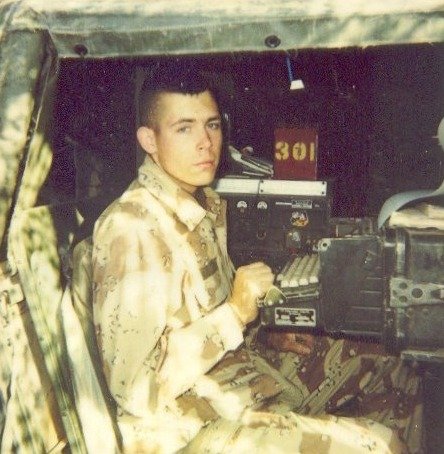 Ed Mooers at a RATT rig near Rafha, Saudi Arabia