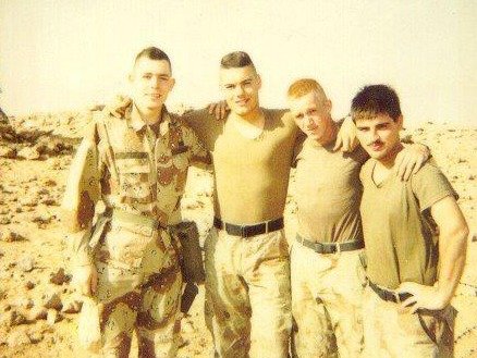Ed Mooers with his RATT team near Rafha, Saudi Arabia